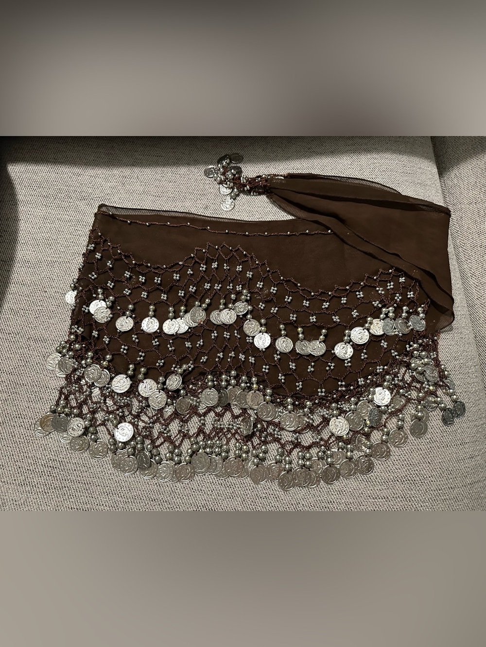 Real hand made belly dancing hip wrap